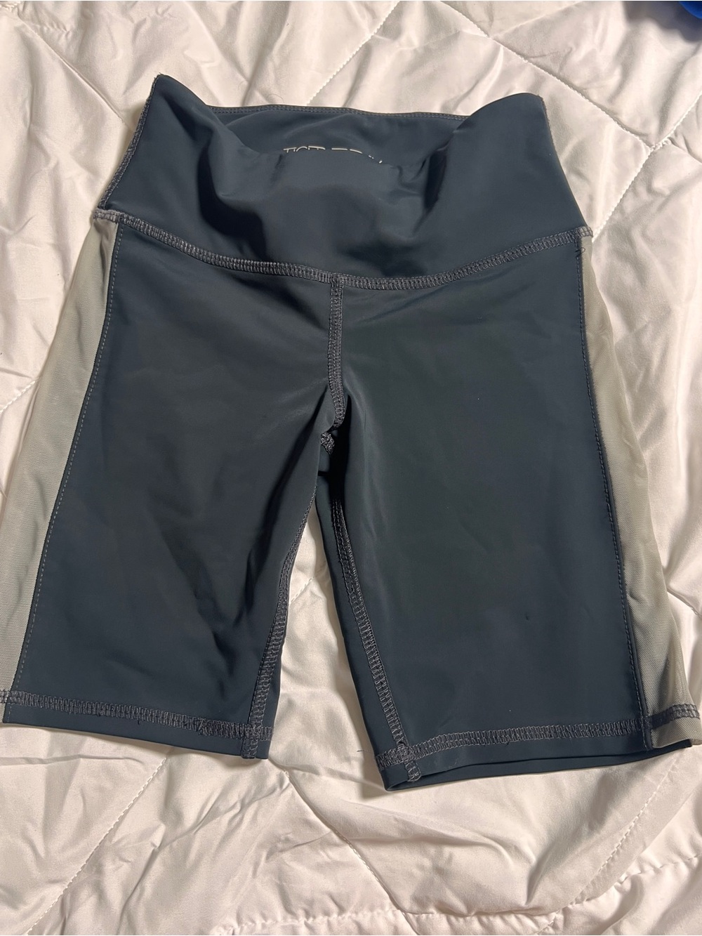 Tiger Friday Mesh Panel Biker Dance Shorts Child Large Gray